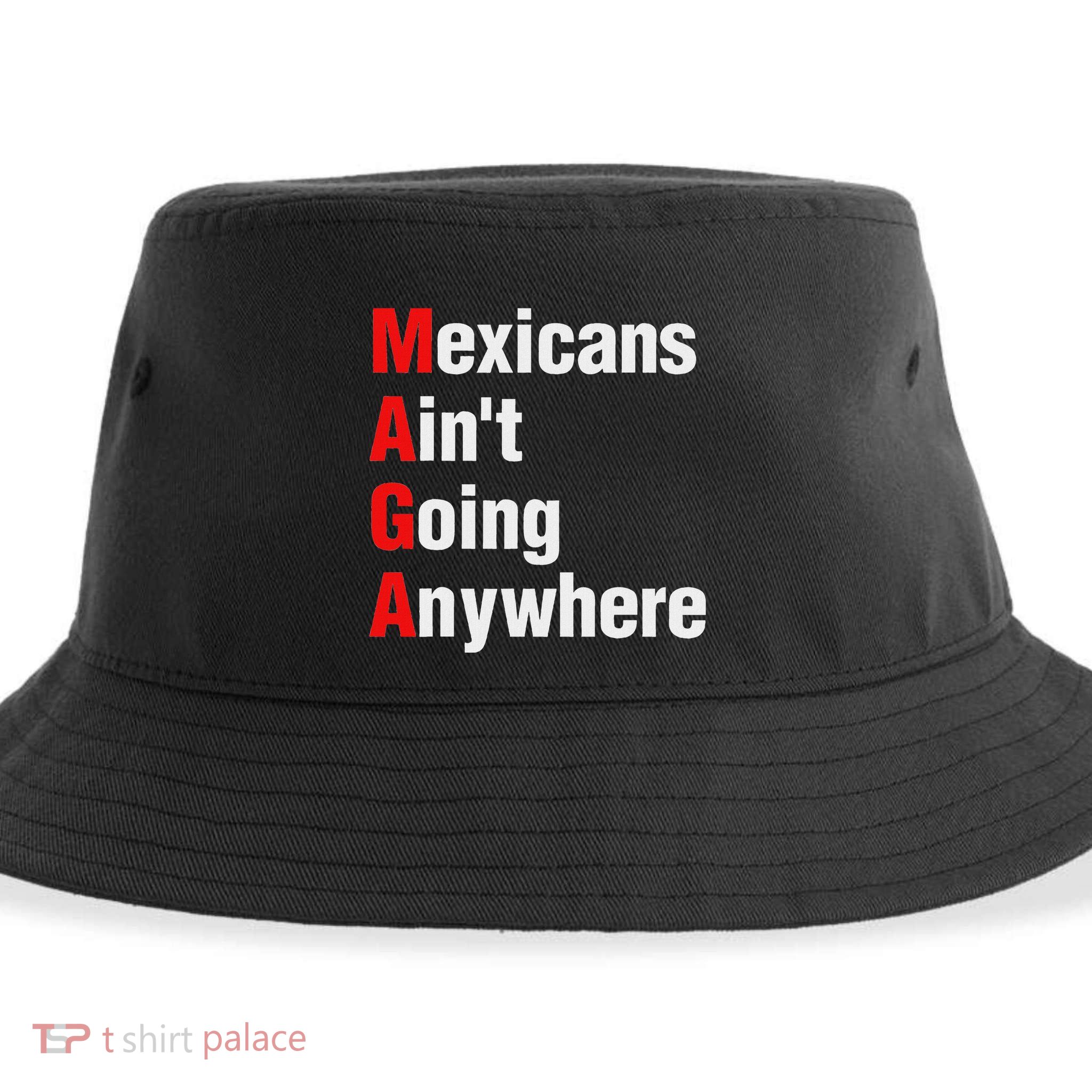 Mexicans AinT Going Anywhere Mexico Immigrates Funny Sustainable Bucket Hat