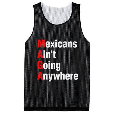 Mexicans AinT Going Anywhere Mexico Immigrates Funny Mesh Reversible Basketball Jersey Tank