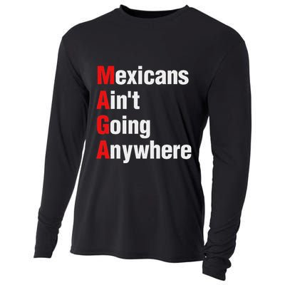 Mexicans AinT Going Anywhere Mexico Immigrates Funny Cooling Performance Long Sleeve Crew