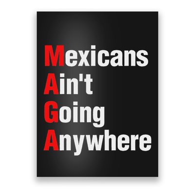 Mexicans AinT Going Anywhere Mexico Immigrates Funny Poster