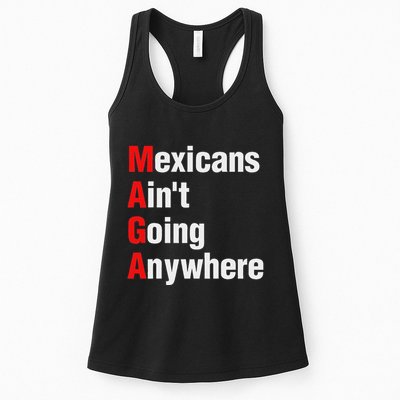 Mexicans AinT Going Anywhere Mexico Immigrates Funny Womens Tank Top