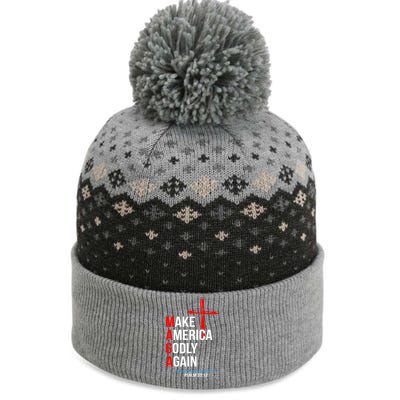 Make America Godly Again Psalm 33 12 The Baniff Cuffed Pom Beanie