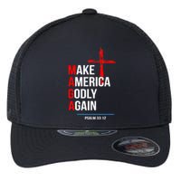 Make America Godly Again Psalm 33 12 Flexfit Unipanel Trucker Cap