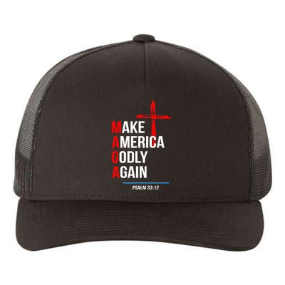 Make America Godly Again Psalm 33 12 Yupoong Adult 5-Panel Trucker Hat