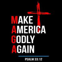 Make America Godly Again Psalm 33 12 Impact Tech Backpack