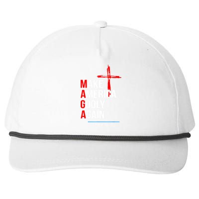 Make America Godly Again Psalm 33 12 Snapback Five-Panel Rope Hat