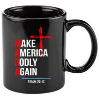 Make America Godly Again Psalm 33 12 11oz C Handle Ceramic Mug