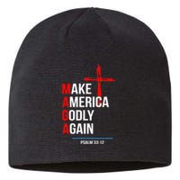 Make America Godly Again Psalm 33 12 Sustainable Beanie