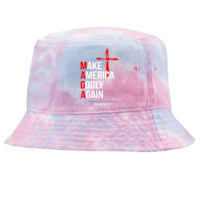 Make America Godly Again Psalm 33 12 Tie-Dyed Bucket Hat