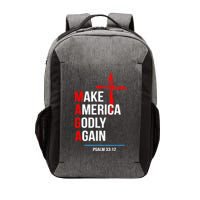 Make America Godly Again Psalm 33 12 Vector Backpack