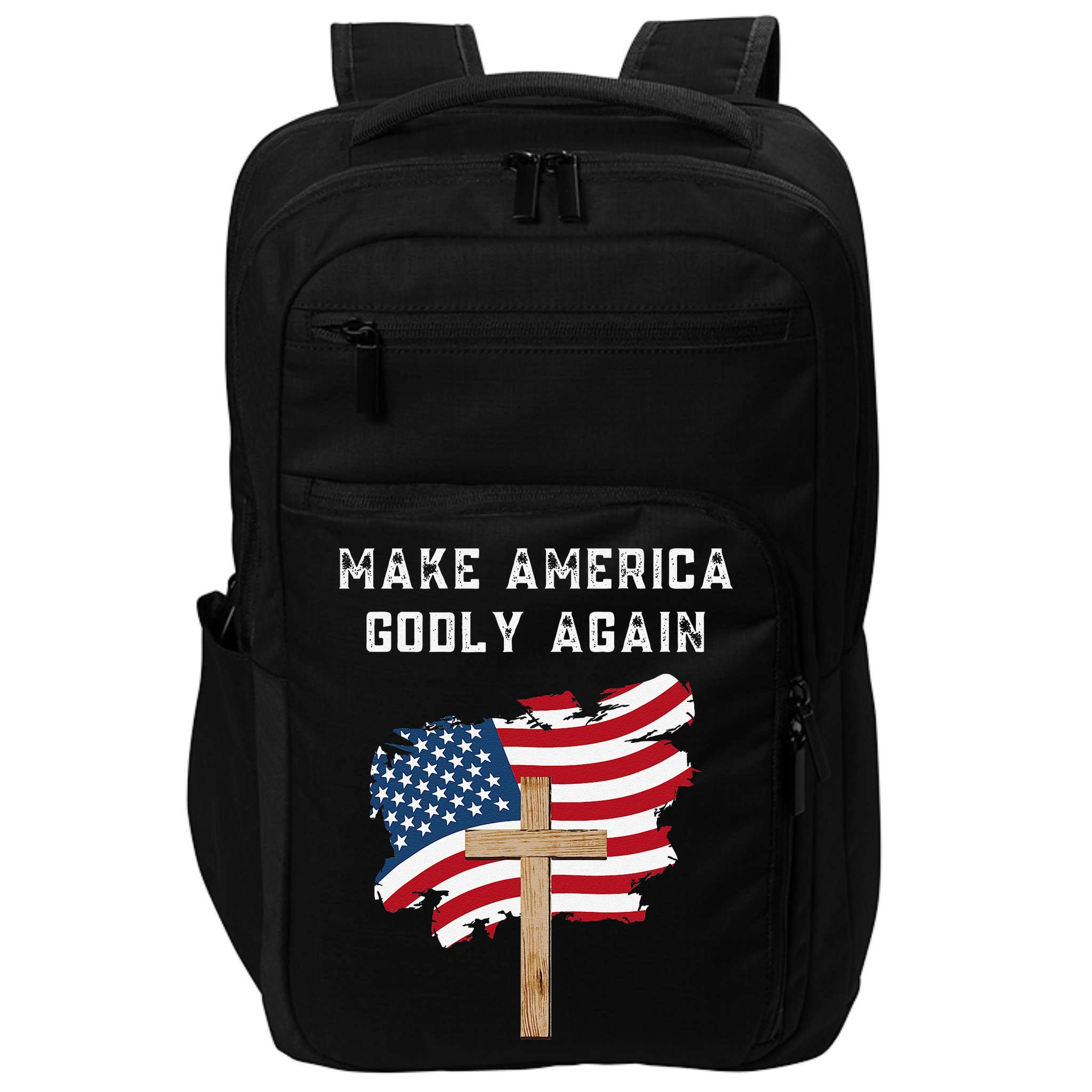 Make America Godly Again For Patriotic Christians Impact Tech Backpack