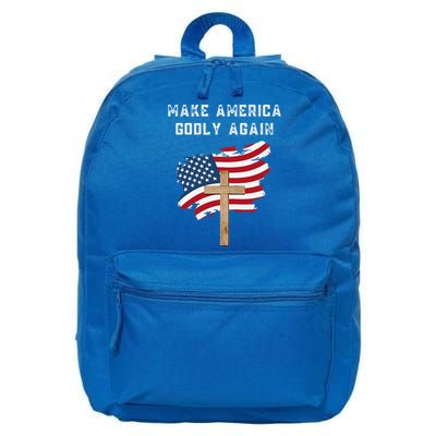 Make America Godly Again For Patriotic Christians 16 in Basic Backpack