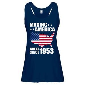 Making America Great Since 1953 Birthday Ladies Essential Flowy Tank