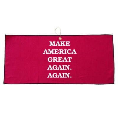 Make America Great Again. Again. MAGAA Large Microfiber Waffle Golf Towel