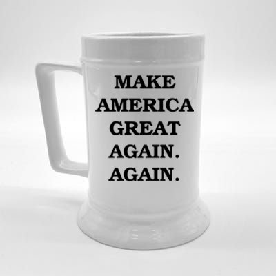 Make America Great Again. Again. MAGAA Beer Stein