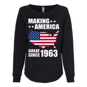 Making America Great Since 1963 Birthday Womens California Wash Sweatshirt