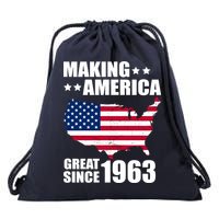 Making America Great Since 1963 Birthday Drawstring Bag