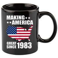 Making America Great Since 1983 Birthday 11oz C Handle Ceramic Mug