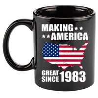 Making America Great Since 1983 Birthday 11oz C Handle Ceramic Mug