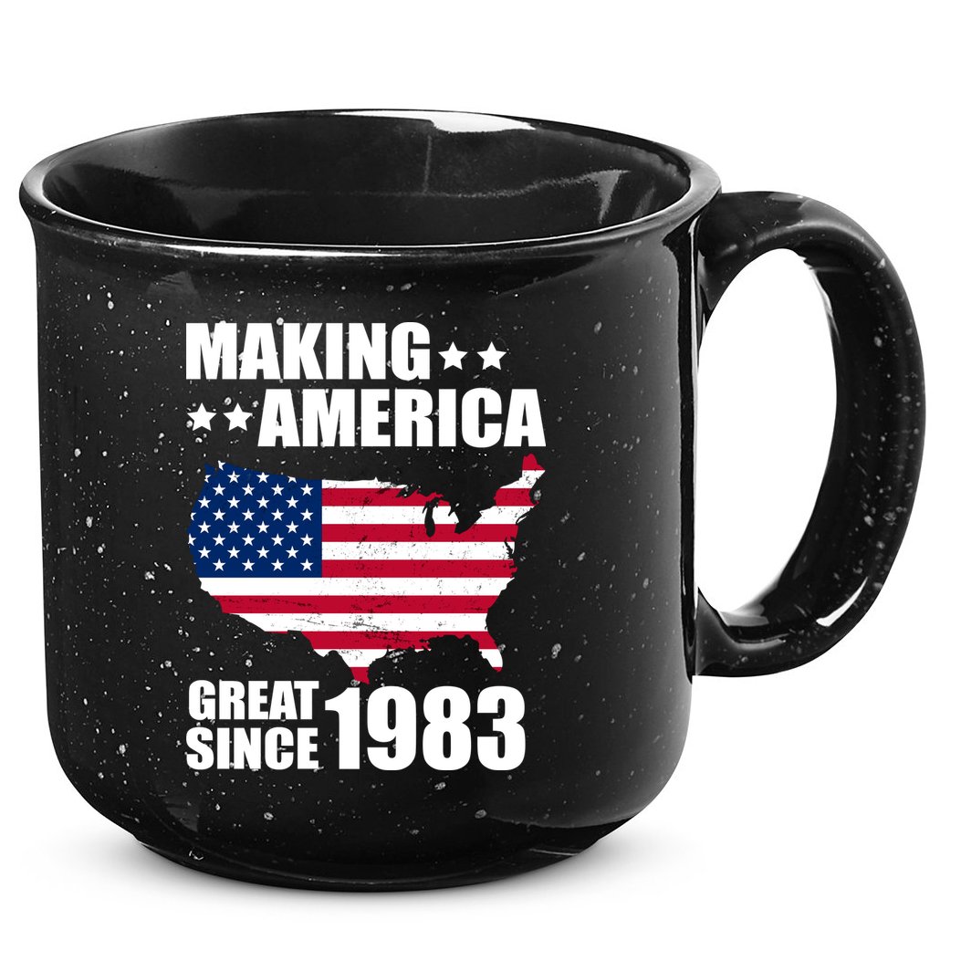 Making America Great Since 1983 Birthday 15oz Campfire Ceramic Mug