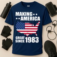 Making America Great Since 1983 Birthday Cooling Performance Crew T-Shirt