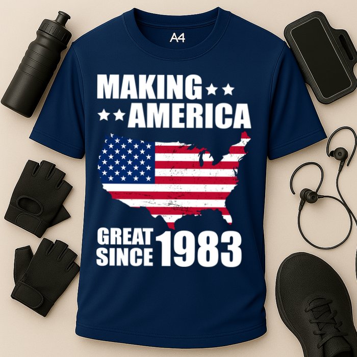 Making America Great Since 1983 Birthday Cooling Performance Crew T-Shirt