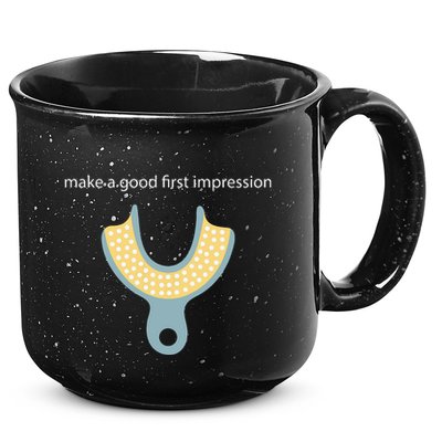 Make A Good First Dental Impression Funny Dentist 15oz Campfire Ceramic Mug