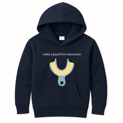 Make A Good First Dental Impression Funny Dentist Kids Hoodie
