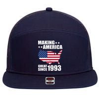 Making America Great Since 1993 Birthday 7 Panel Mesh Trucker Snapback Hat