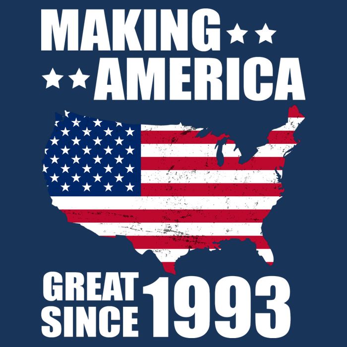 Making America Great Since 1993 Birthday 7 Panel Mesh Trucker Snapback Hat