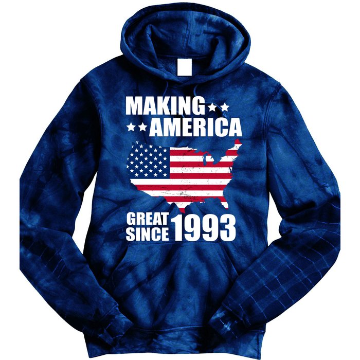 Making America Great Since 1993 Birthday Tie Dye Hoodie