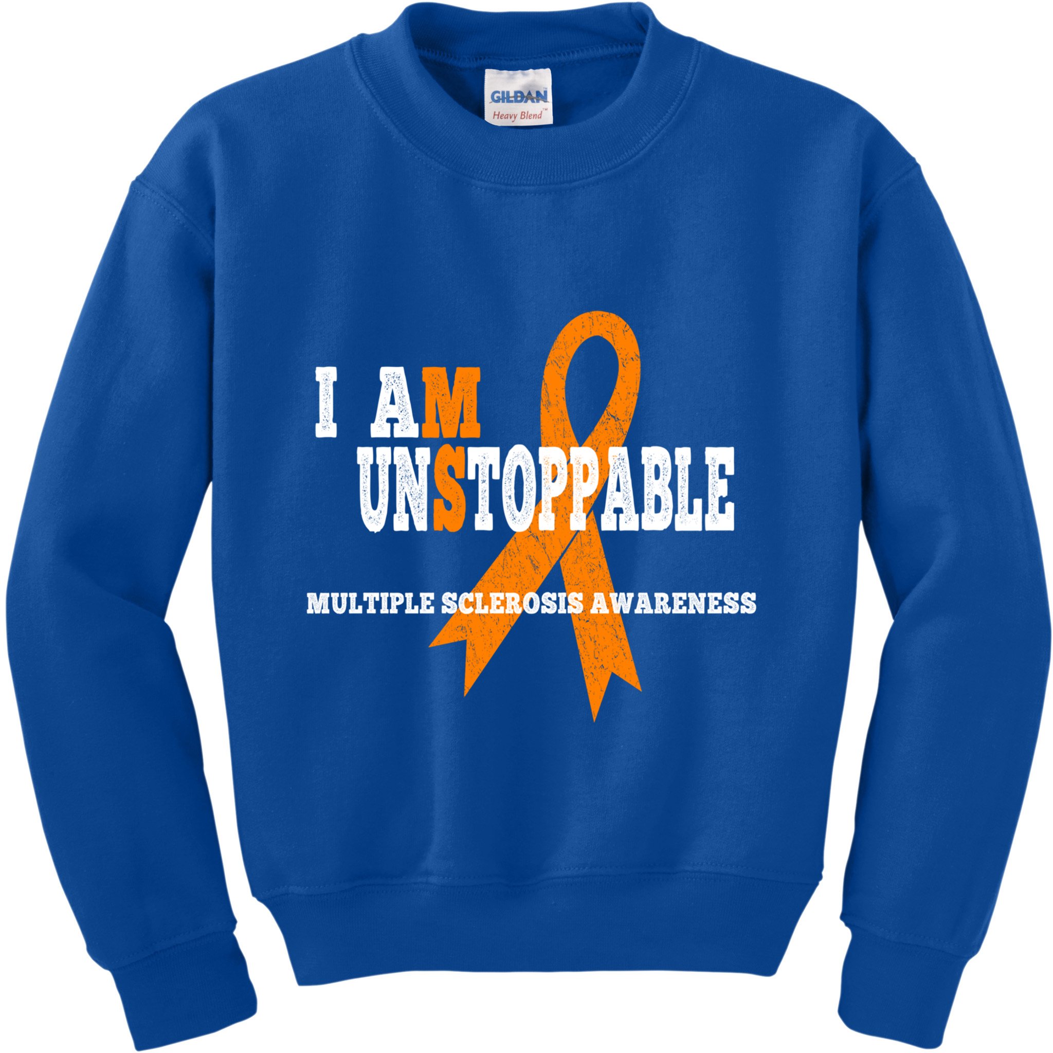 Ms Awareness Gift I Am Unstoppable Ms Gift Kids Sweatshirt