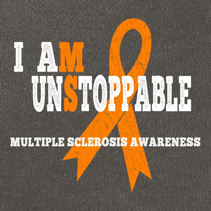 Ms Awareness Gift I Am Unstoppable Ms Gift Cotton Canvas Backpack