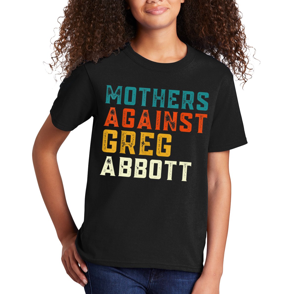 Mothers Against Greg Abbott Texas Anti Abbott 1 Kids T-Shirt