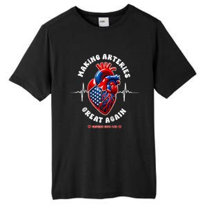 Making Arteries Great Again Cardiac Cath Lab Raglan Tall Fusion ChromaSoft Performance T-Shirt