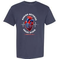 Making Arteries Great Again Cardiac Cath Lab Raglan Garment-Dyed Heavyweight T-Shirt