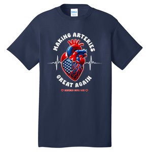 Making Arteries Great Again Cardiac Cath Lab Raglan Tall T-Shirt