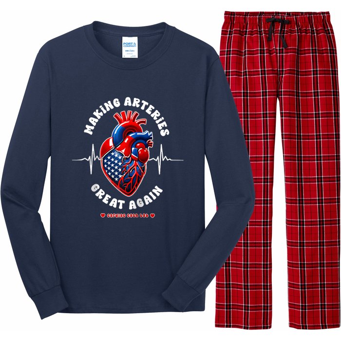 Making Arteries Great Again Cardiac Cath Lab Raglan Long Sleeve Pajama Set