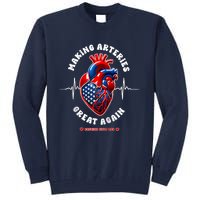 Making Arteries Great Again Cardiac Cath Lab Raglan Tall Sweatshirt