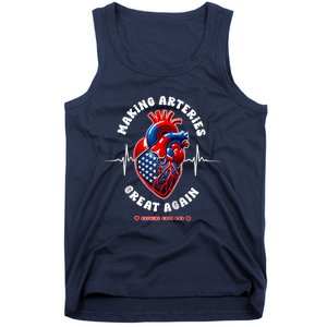 Making Arteries Great Again Cardiac Cath Lab Raglan Tank Top