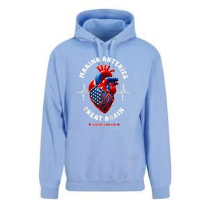 Making Arteries Great Again Cardiac Cath Lab Raglan Unisex Surf Hoodie