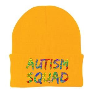 Matching Autism Gifts For Family Puzzle Art Autism Squad Knit Cap Winter Beanie