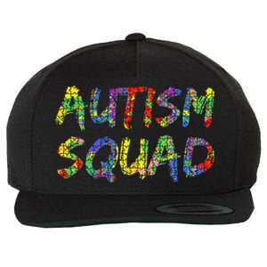 Matching Autism Gifts For Family Puzzle Art Autism Squad Wool Snapback Cap