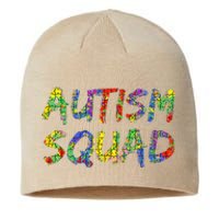 Matching Autism Gifts For Family Puzzle Art Autism Squad Sustainable Beanie