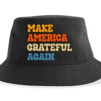 Make America Grateful Again Thanksgiving Patriotic July 4th Sustainable Bucket Hat