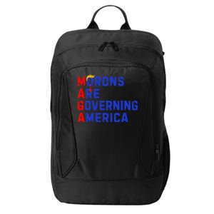 Morons Are Governing America Funny Trump 2024 City Backpack