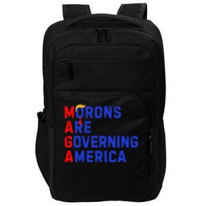 Morons Are Governing America Funny Trump 2024 Impact Tech Backpack