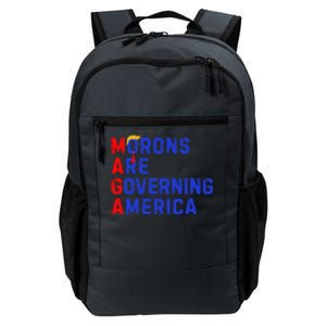 Morons Are Governing America Funny Trump 2024 Daily Commute Backpack