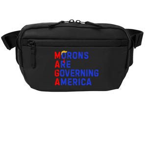 Morons Are Governing America Funny Trump 2024 Crossbody Pack