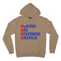 Morons Are Governing America Funny Trump 2024 Hoodie